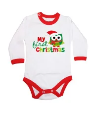 Бебешко боди Коледа My first Christmas OWL