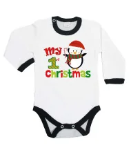 Бебешко боди Merry Christmas Penguin