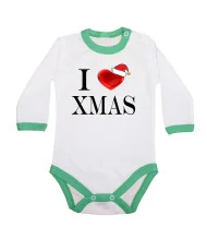 Бебешко боди Коледа Merry Christmas "I Love Christmas"