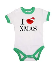 Бебешко боди Коледа Merry Christmas "I Love Christmas"