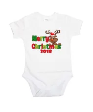 Бебешко боди Коледа Merry Christmas 2018 Deer 2