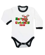Бебешко боди Коледа Merry Christmas 2018 Deer 2