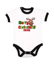 Бебешко боди Коледа Merry Christmas 2018 Deer 2