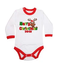 Бебешко боди Коледа Merry Christmas 2018 Deer 2