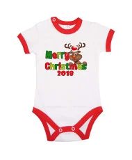 Бебешко боди Коледа Merry Christmas 2018 Deer 2