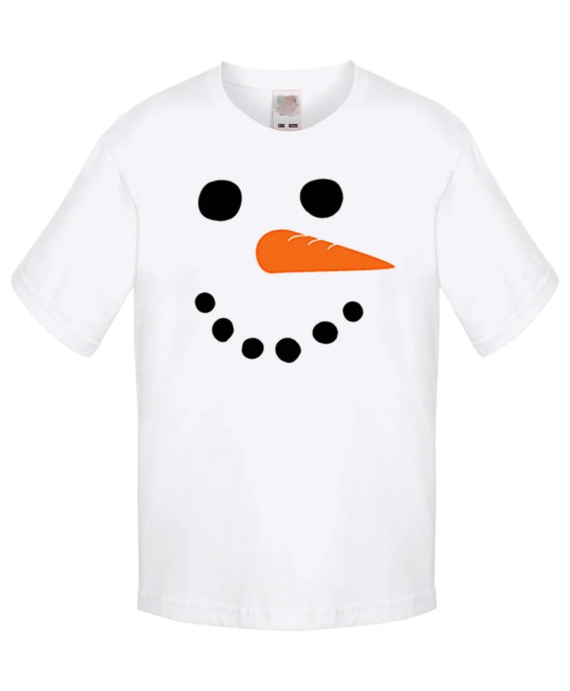 Бебешка тениска Коледа snowman face
