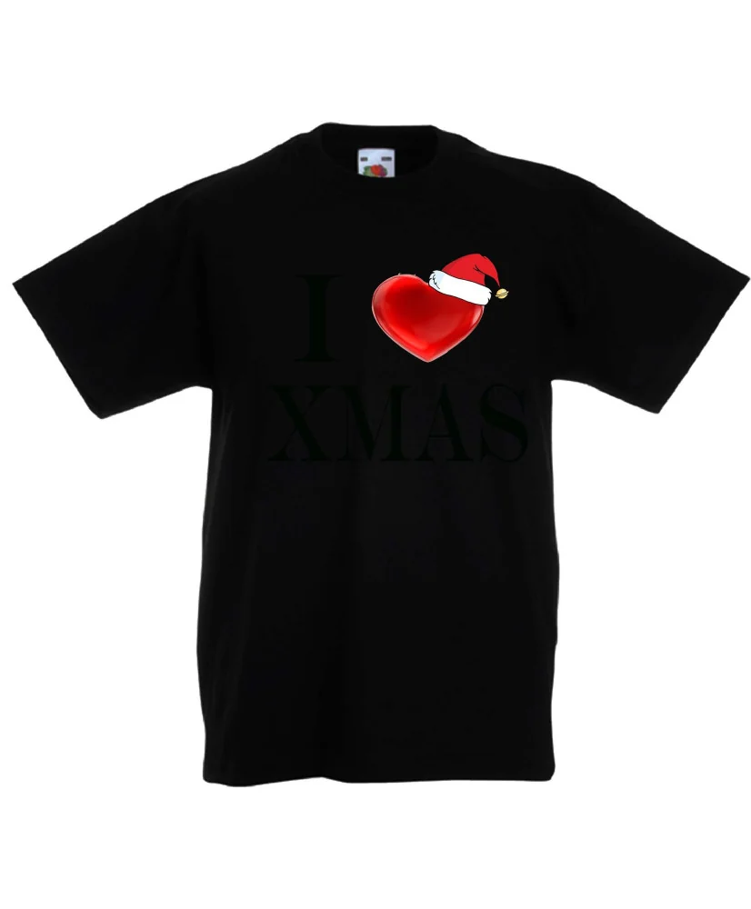 Детска тениска Коледа I Love XMAS