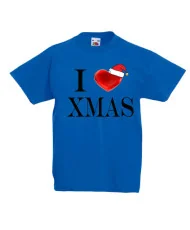 Детска тениска Коледа I Love XMAS
