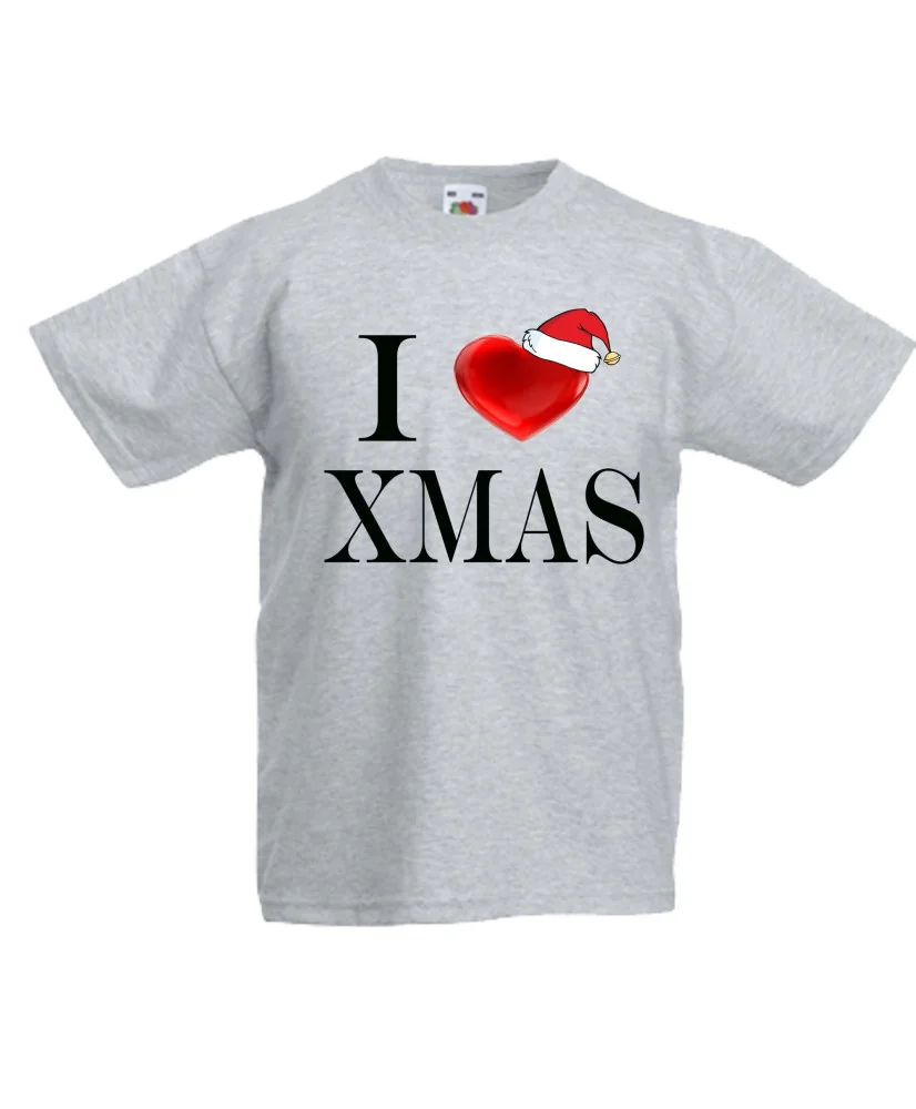 Детска тениска Коледа I Love XMAS