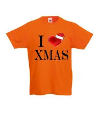 Детска тениска Коледа I Love XMAS