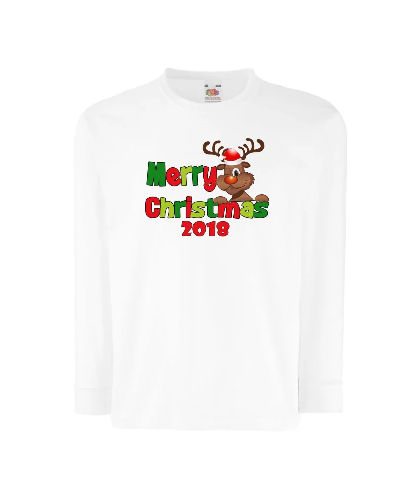Детска тениска Коледа Merry Christmas Deer 1