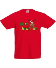 Детска тениска Коледа Merry Christmas Deer 1