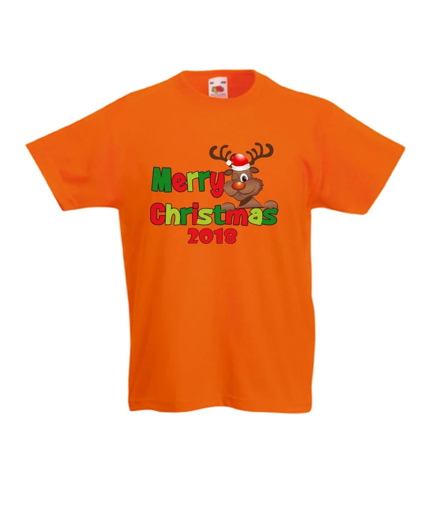 Детска тениска Коледа Merry Christmas Deer 1