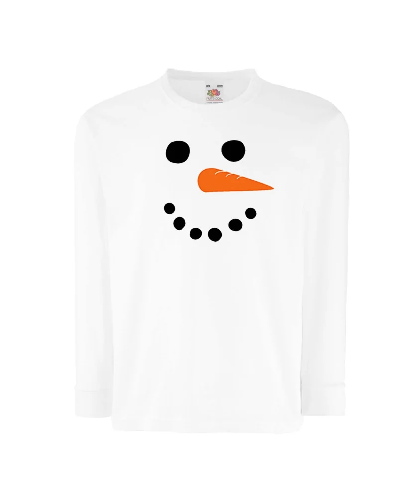 Детска тениска Коледа snowman face
