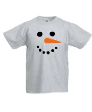Детска тениска Коледа snowman face