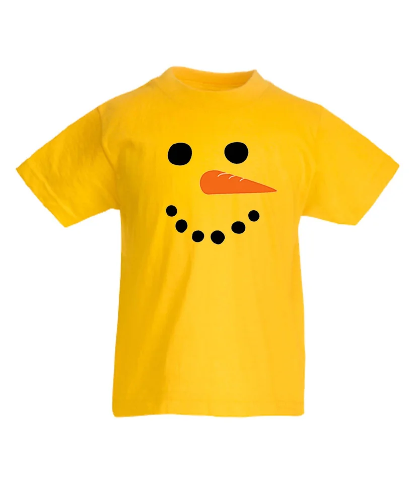 Детска тениска Коледа snowman face