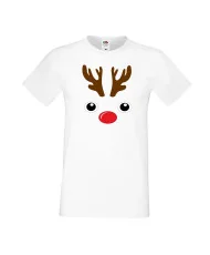 Мъжка тениска Коледа DEER FACE