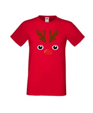 Мъжка тениска Коледа DEER FACE