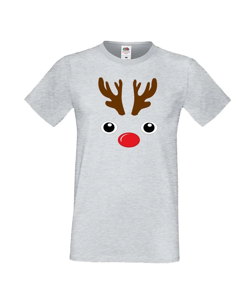 Мъжка тениска Коледа DEER FACE Мъжка тениска Коледа DEER FACE
