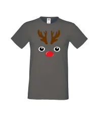 Мъжка тениска Коледа DEER FACE