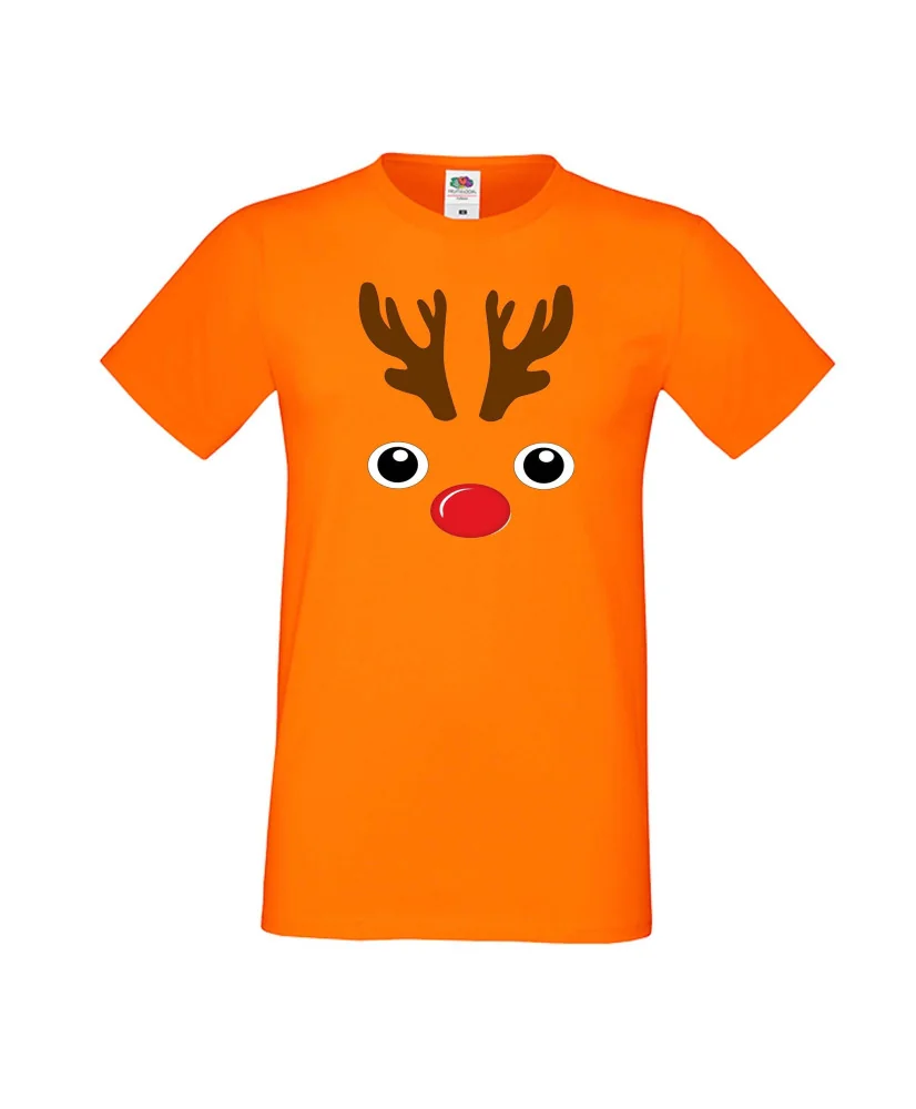 Мъжка тениска Коледа DEER FACE Мъжка тениска Коледа DEER FACE