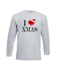 Мъжка тениска Коледа I Love XMAS
