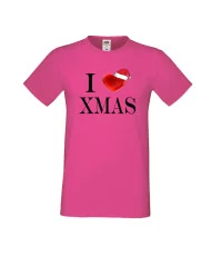 Мъжка тениска Коледа I Love XMAS