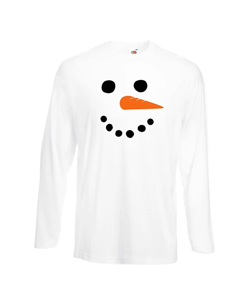 Мъжка тениска Коледа snowman face