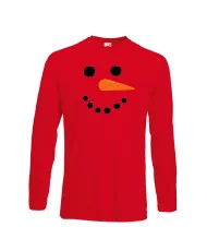 Мъжка тениска Коледа snowman face