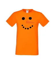 Мъжка тениска Коледа snowman face