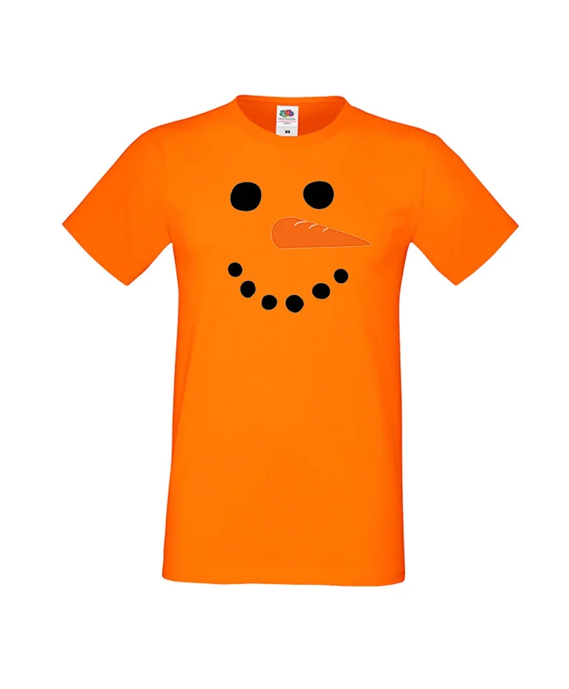 Мъжка тениска Коледа snowman face