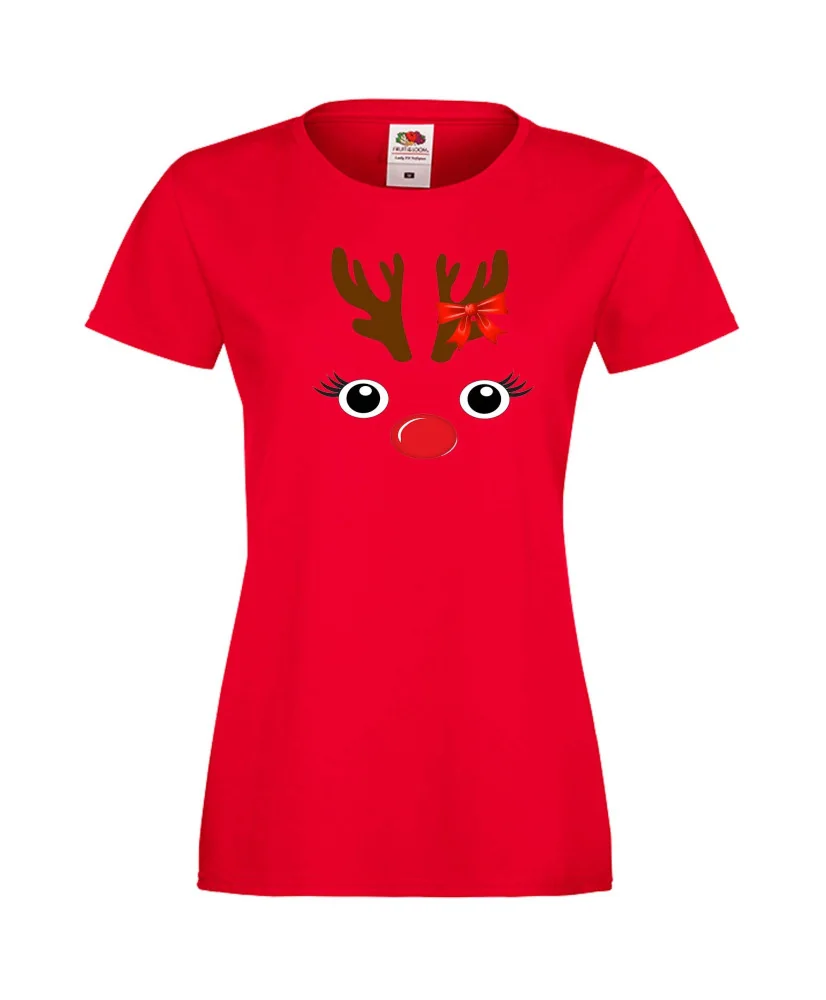 Дамска тениска Коледа DEER FACE LADY Дамска тениска Коледа DEER FACE LADY