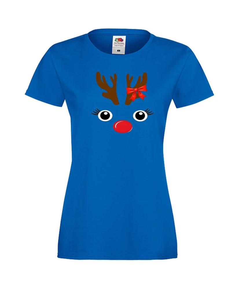 Дамска тениска Коледа DEER FACE LADY Дамска тениска Коледа DEER FACE LADY