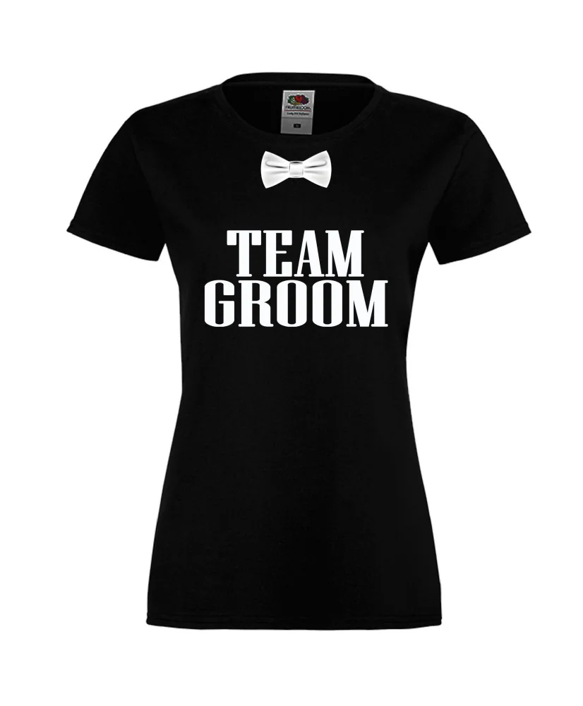 Дамска тениска за ергенско парти  Team Groom