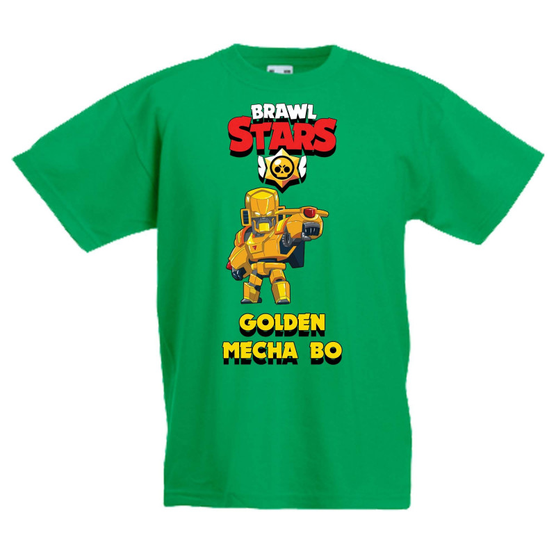 Детска тениска Golden Mecha Bo Brawl Stars Детска тениска Golden Mecha Bo Brawl Stars