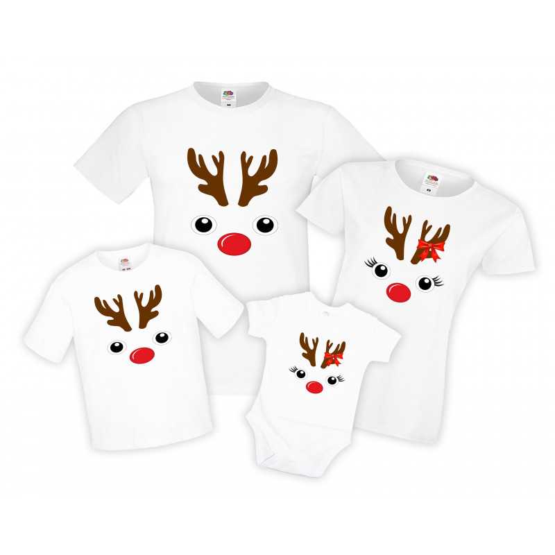 Семеен Коледен комплект Deer face Christmas family set