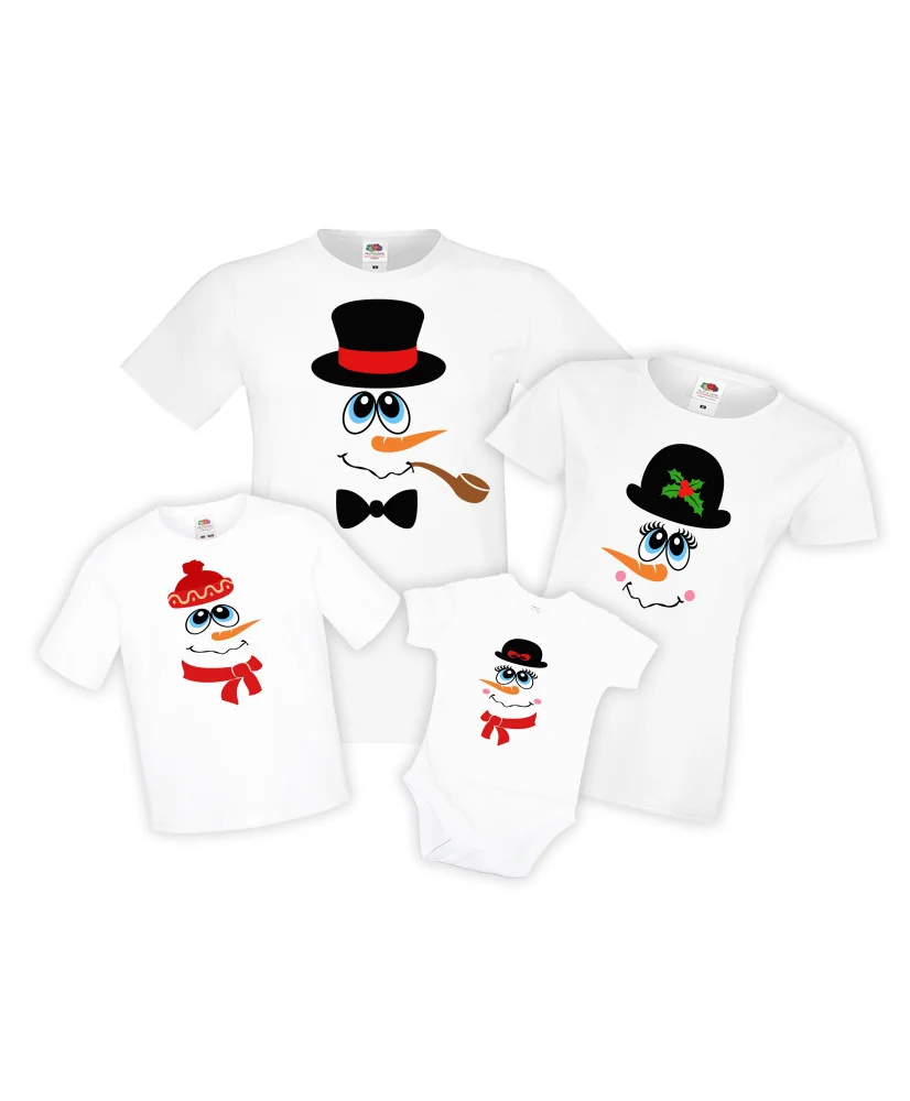 Семеен Коледен комплект Snowman face 1 Christmas family set Семеен Коледен комплект Snowman face 1 Christmas family set