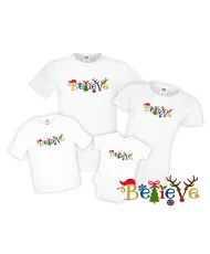 Семеен Коледен комплект Believe Christmas family set