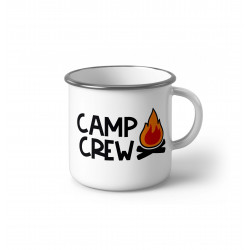 Метално Емайлирано канче "Camp Crew fire"