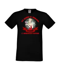 Мъжка тениска За Вино и любов ТОДОР е винаги готов  ЗИМА