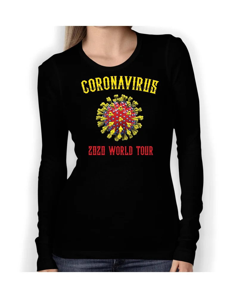 Дамска тениска Корона вирус corona virus COVID-19 009 Дамска тениска Корона вирус corona virus COVID-19 009