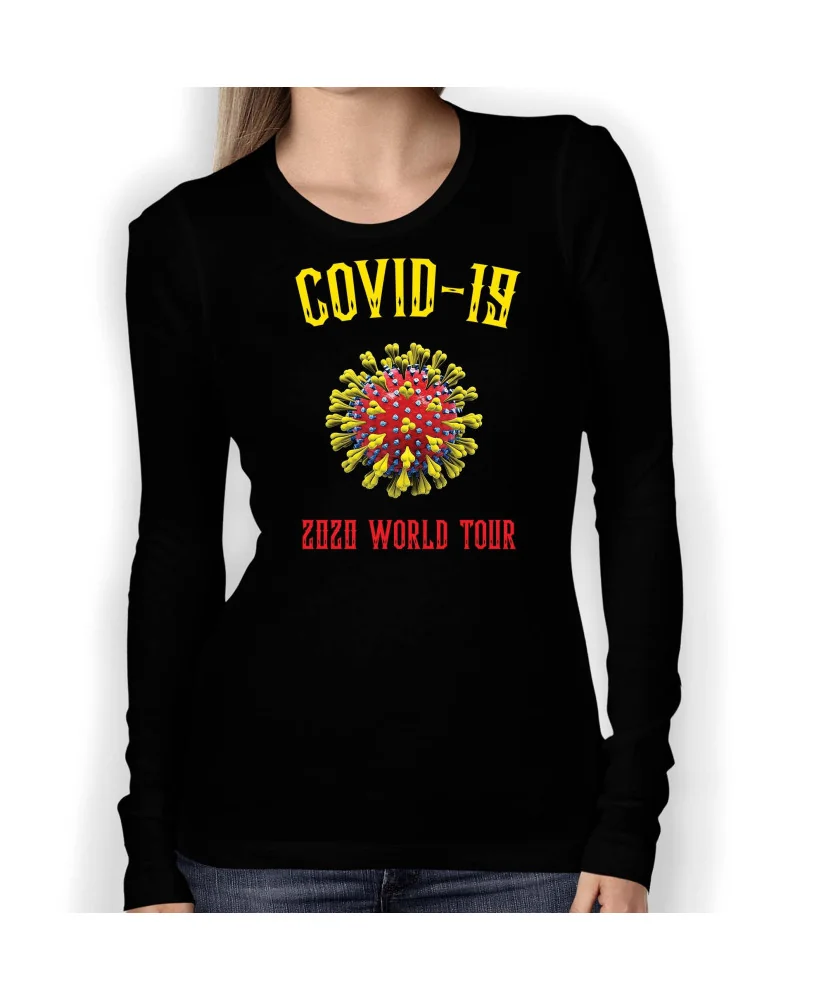 Дамска тениска Корона вирус corona virus COVID-19 010 Дамска тениска Корона вирус corona virus COVID-19 010