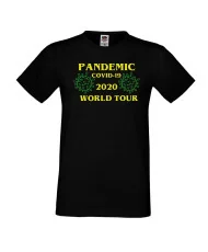 Мъжка тениска Корона вирус covid-19 2020 world tour 013