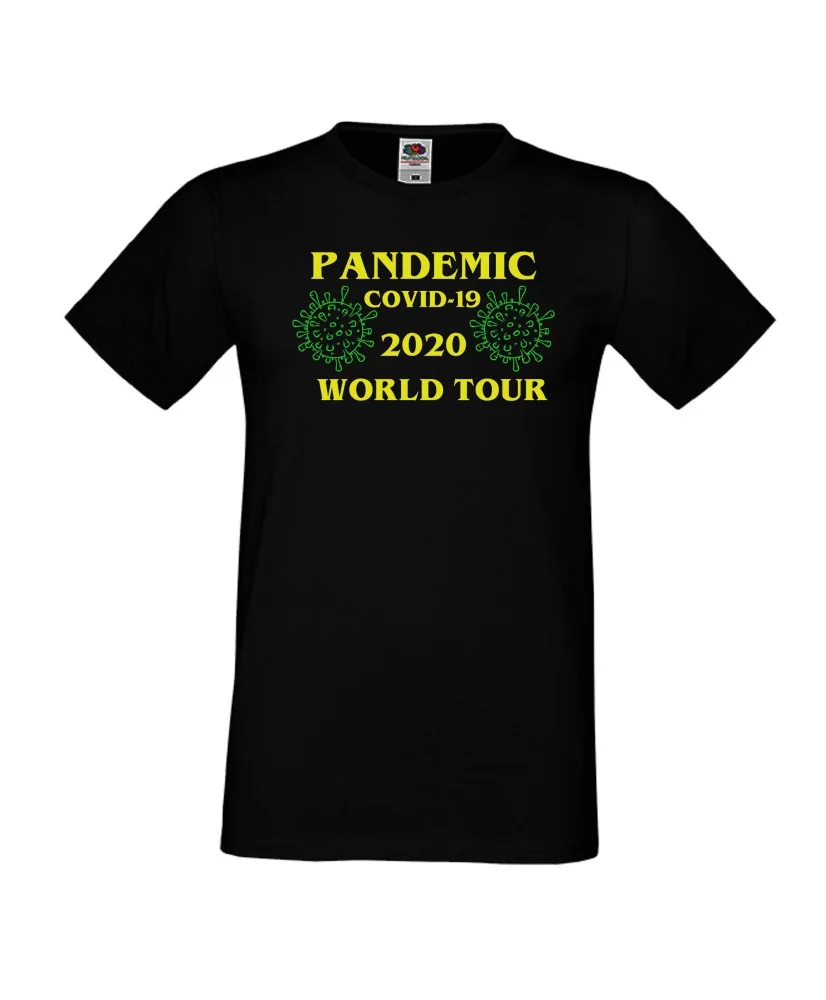 Мъжка тениска Корона вирус covid-19 2020 world tour 013 Мъжка тениска Корона вирус covid-19 2020 world tour 013