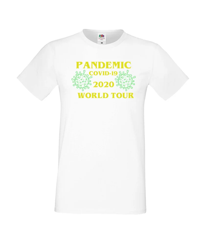 Мъжка тениска Корона вирус covid-19 2020 world tour 013 Мъжка тениска Корона вирус covid-19 2020 world tour 013