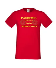 Мъжка тениска Корона вирус covid-19 2020 world tour 013