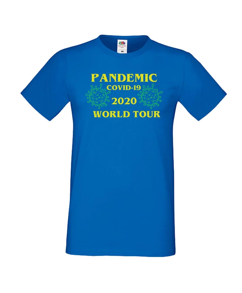 Мъжка тениска Корона вирус covid-19 2020 world tour 013 Мъжка тениска Корона вирус covid-19 2020 world tour 013
