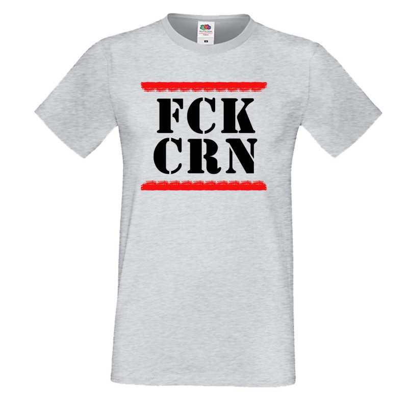 Мъжка тениска Корона вирус FCK CRN 012 Мъжка тениска Корона вирус FCK CRN 012