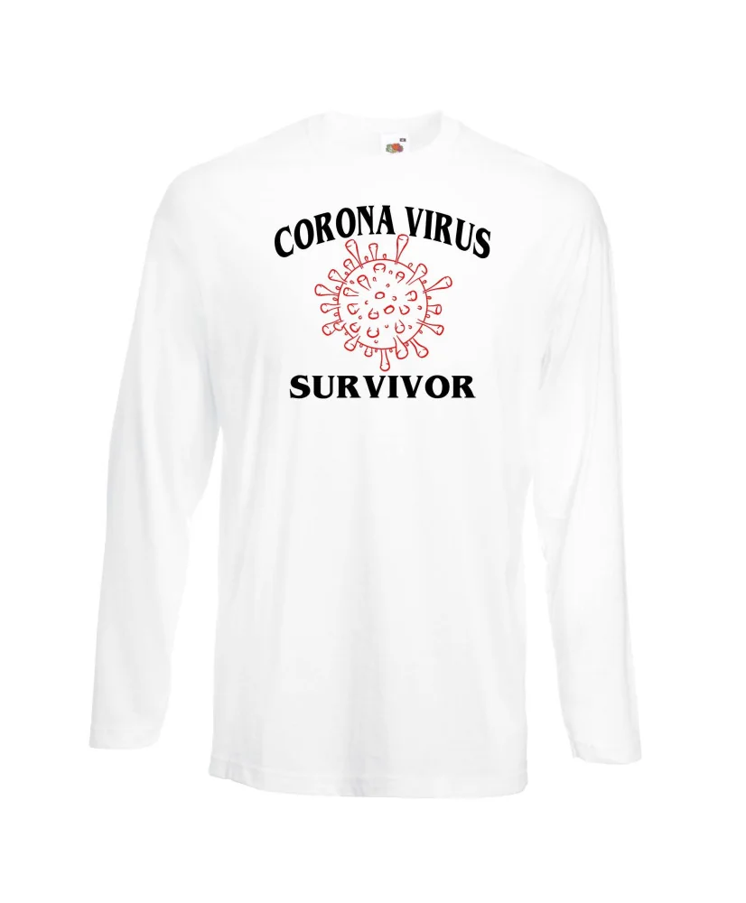 Мъжка тениска Корона вирус CORONA virus survivor 014 Мъжка тениска Корона вирус CORONA virus survivor 014