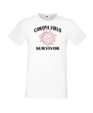 Мъжка тениска Корона вирус CORONA virus survivor 014